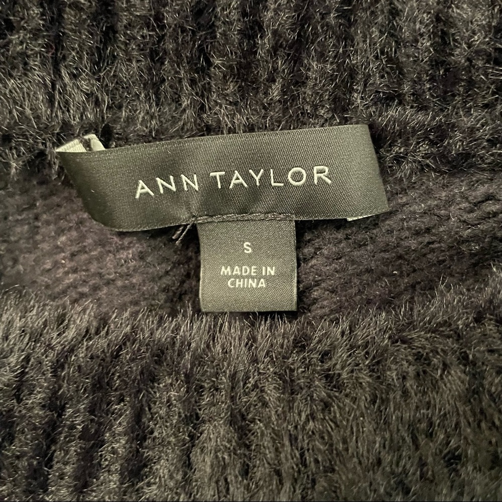 Ann Taylor Striped Fringe Sweater - Picture 6 of 8